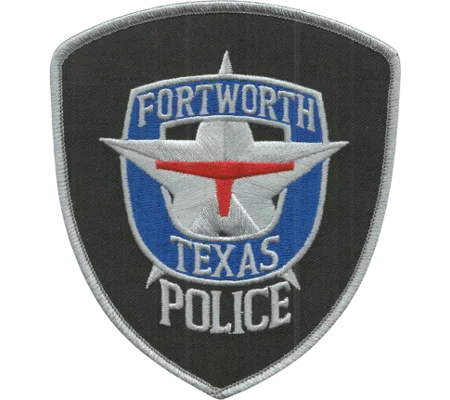 TX Texas State Fort Worth Police Department Shoulder Patch Grey