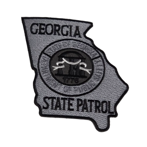 GA Georgia State Patrol Shoulder Patch Grey Gray