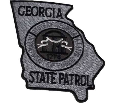 GA Georgia State Patrol Shoulder Patch Grey Gray
