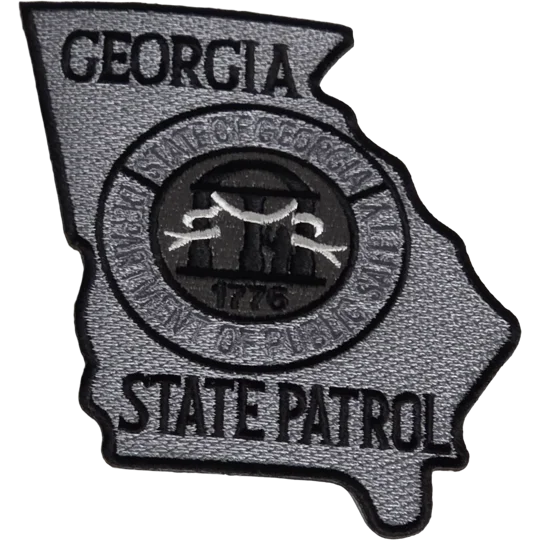 GA Georgia State Patrol Shoulder Patch Grey Gray
