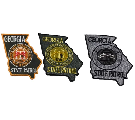 GA Georgia State Patrol Shoulder Patch Set of 3 Collection