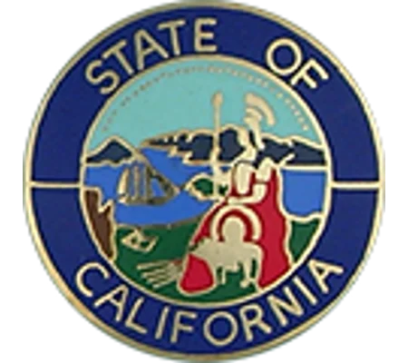 Collar Insignia Tac Pin State Seal CA California
