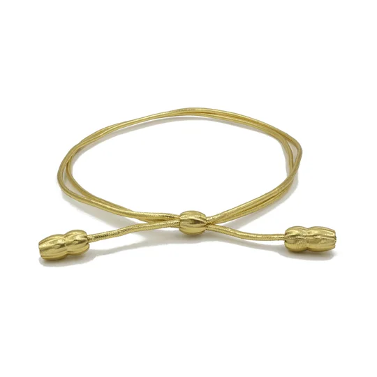 Cap Cord with Tassel Trooper Style Acorns Gold