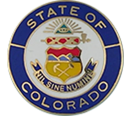 Collar Insignia Tac Pin State Seal CO Colorado