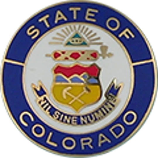 Collar Insignia Tac Pin State Seal CO Colorado