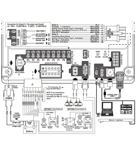 Whelen 2 POS Power Cable Plug HHS4407
