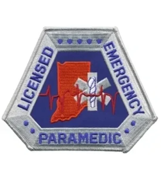 IN Indiana EMT Emergency Licensed Paramedic Shoulder Patch