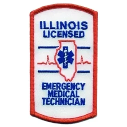 IL Illinois Licensed Emergency Medical Technician Shoulder Patch