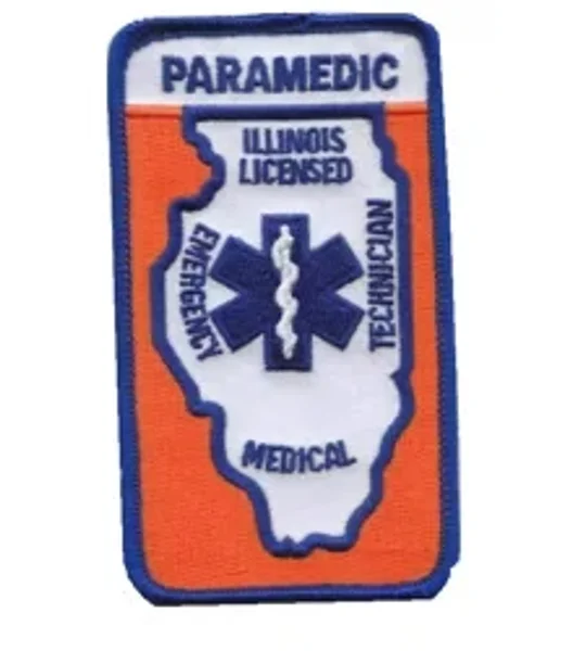 IL Illinois Licensed EMS Paramedic Shoulder Patch