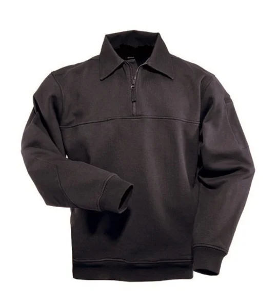 Fire Rescue Job Shirt Classic V Neck Collar Black
