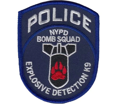NYPD City of New York Police Bomb Squad K9 Patch