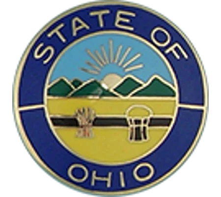 Collar Insignia Tac Pin State Seal OH Ohio