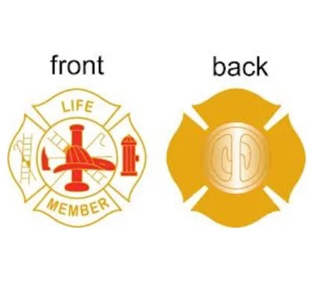 Insignia Tac Pin Fire Maltese Years Service Life Member