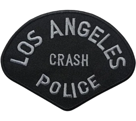 CA California State LAPD Los Angeles Police Crash Shoulder Patch Subdued