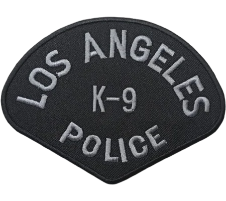 CA California State LAPD Los Angeles Police K9 Shoulder Patch Subdued