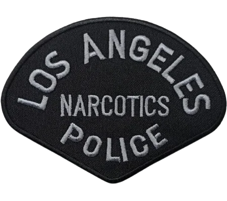 CA California State LAPD Los Angeles Police Narcotics Shoulder Patch Subdued