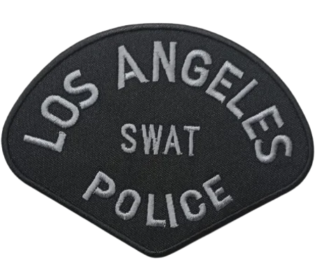 CA California State LAPD Los Angeles Police Swat Shoulder Patch Subdued