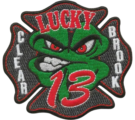 VA Clear Brook Fire & Rescue Lucky 13 Shoulder Patch