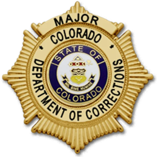 Colorado Department of Corrections Badge Major