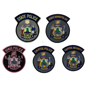 ME Maine State Police Shoulder Patch Collection Set of 5