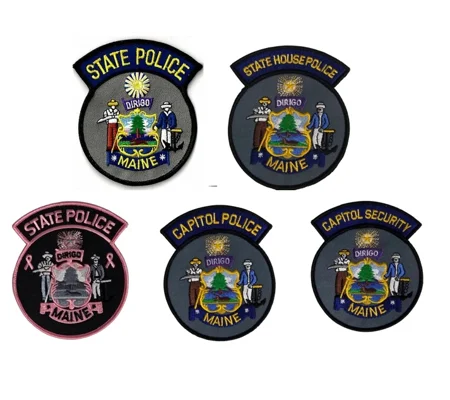 ME Maine State Police Shoulder Patch Collection Set of 5