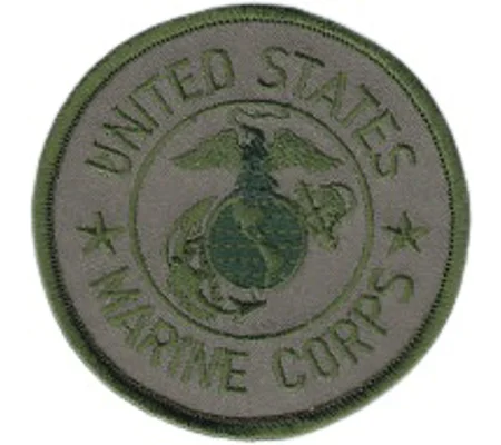 US Marine Corps Green Circle Shoulder - Hat Patch
