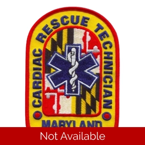 MD Maryland State EMT Cardiac Rescue Technician Shoulder P..