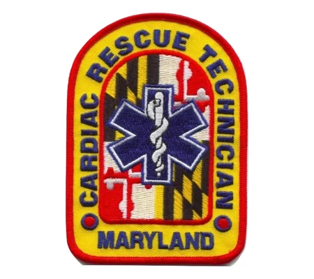 MD Maryland State EMT Cardiac Rescue Technician Shoulder Patch