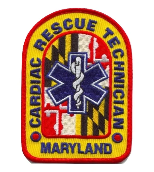 MD Maryland State EMT Cardiac Rescue Technician Shoulder Patch