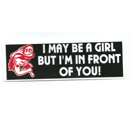 Be a Girl Scotchlite Helmet Sticker