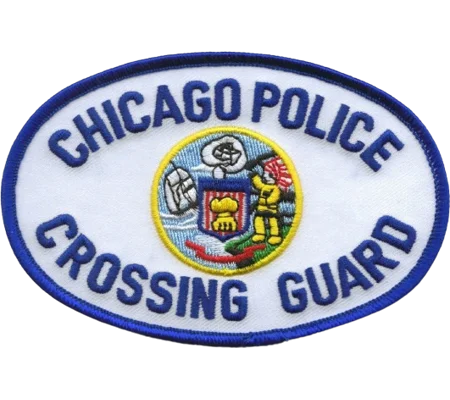 IL Illinois Chicago Police Shoulder Patch Blue Crossing Guard