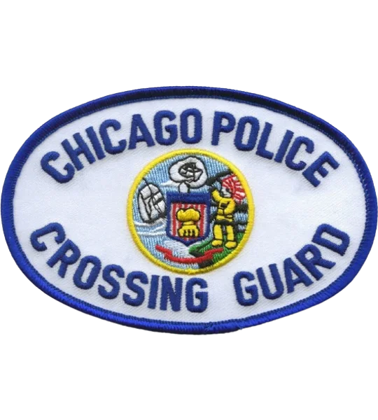 IL Illinois Chicago Police Shoulder Patch Blue Crossing Guard