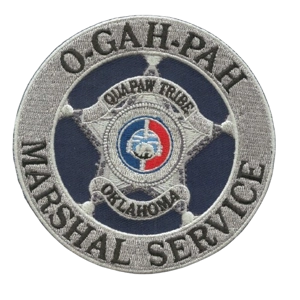 OK Oklahoma O GA PAH Marshal Service Qua Paw Tribe Patch