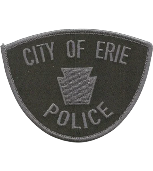 PA Pennsylvania Erie Police Department City of Patch Black