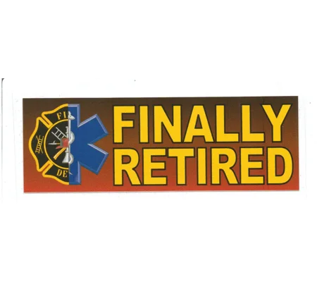 Finally Retired Scotchlite Helmet Sticker