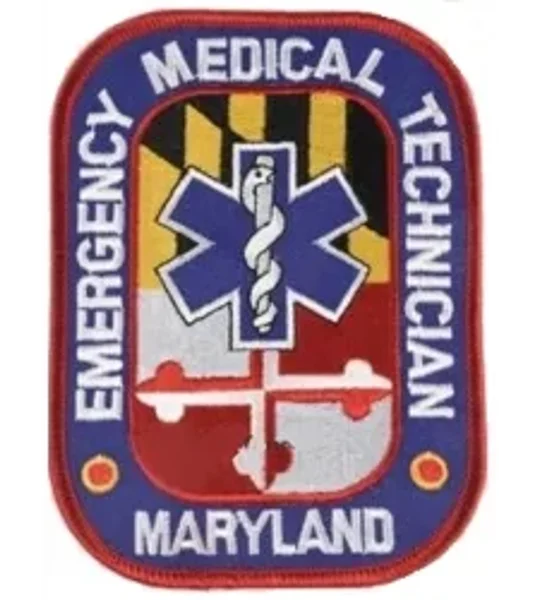 MD Maryland State EMT Emergency Medical Technician Shoulder Patch