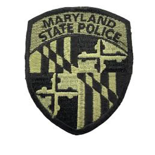 MD Maryland State Police Highway Patrol Shoulder Patch Tactical