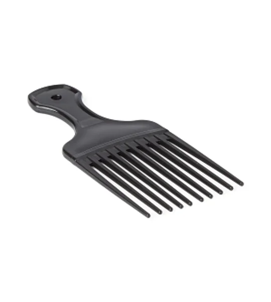 Classic Hair Comb Pick Black, 5.125" x 2.25"