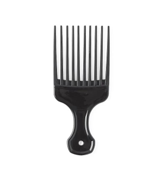 Classic Hair Comb Pick Black, 5.125" x 2.25"