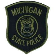 MI Michigan State Trooper Shoulder Patch Tactical OD