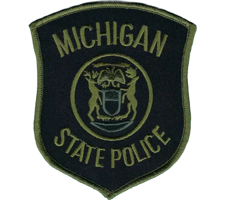 MI Michigan State Trooper Shoulder Patch Tactical OD