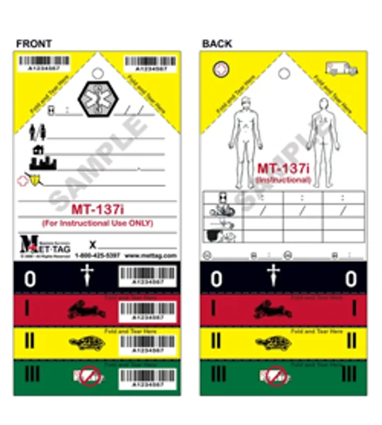 Medical Emergency Triage Tag Single Training - Instructional