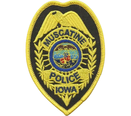 IO Iowa Muscatine Police Department Badge Patch