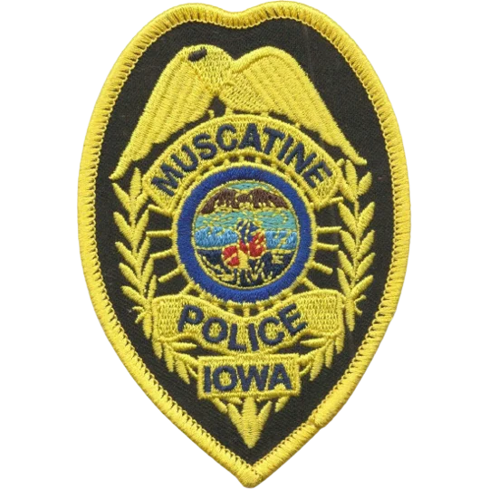 IO Iowa Muscatine Police Department Badge Patch
