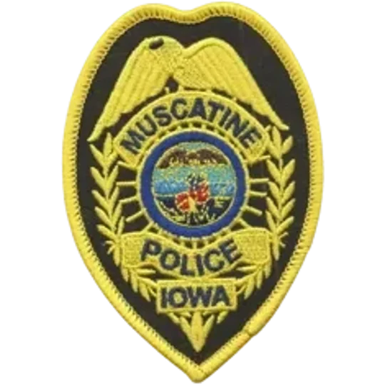 IO Iowa Muscatine Police Department Badge Patch
