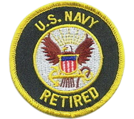 US Navy Retired Circle Shoulder - Hat Patch