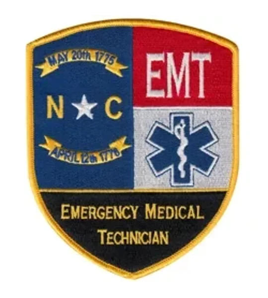 NC North Carolina Emergency Medical Technician Shoulder Patch