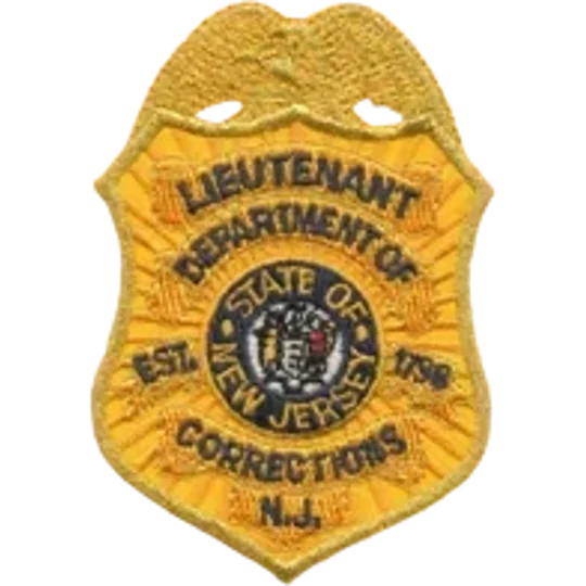 NJ New Jersey State Department of Corrections Patch Lieutenant