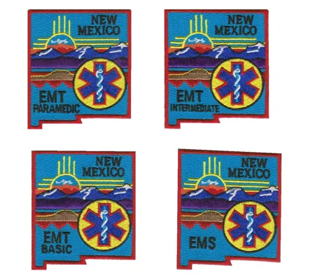 NM New Mexico State EMS Patch Collector 4 Pack
