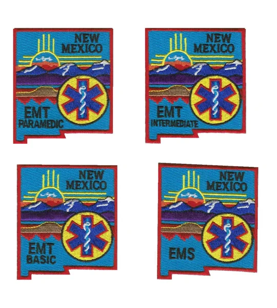 NM New Mexico State EMS Patch Collector 4 Pack